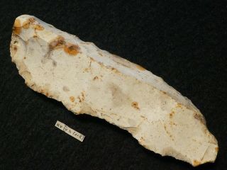 5600y.  O: Wonderful Sickle 118mms Danish Stone Age Neolithic Flint Funnel Beaker