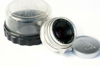 And Rare Leica Leitz Summaron 35mm F/2.  8 Lens Ltm L39 Mount