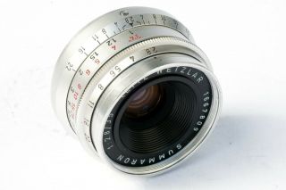 and Rare Leica Leitz Summaron 35mm F/2.  8 Lens LTM L39 Mount 4