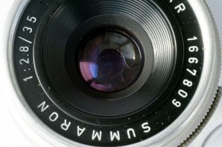 and Rare Leica Leitz Summaron 35mm F/2.  8 Lens LTM L39 Mount 8