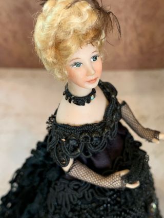 Artisan Miniature Dollhouse Vintage Stacy Hofman Doll Victorian Porcelain Lace