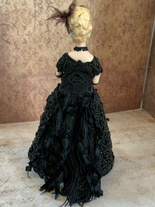 Artisan Miniature Dollhouse Vintage Stacy Hofman Doll Victorian Porcelain LACE 7