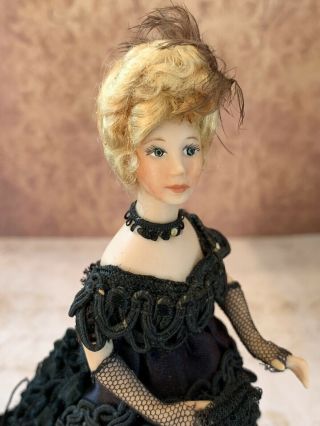 Artisan Miniature Dollhouse Vintage Stacy Hofman Doll Victorian Porcelain LACE 8