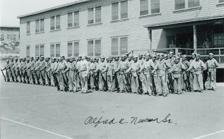 Navajo Code Talker A.  Newman Guadalcanal,  Iwo Jima Wwii Usmc Signed 4x6 Photo