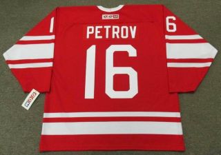 Vladimir Petrov Ussr 1972 Ccm Vintage Throwback Hockey Jersey