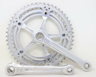 60s Campagnolo Record Crankset 170mm 52/44 Bcd 151 Square Taper Vintage Old