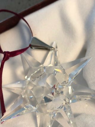 1991 Swarovski Crystal Christmas Ornament W/Original Box&Cert - RARE 4