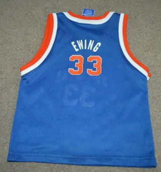 Vtg Patrick Ewing York Knicks Champion TODDLER Basetball Jersey 3T 3