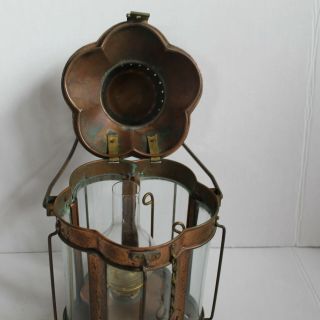 Vintage Brass Hanging VIKING Oil Lamp / Lantern - Large - Maritime / Nautical 3