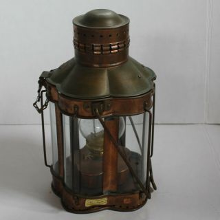 Vintage Brass Hanging VIKING Oil Lamp / Lantern - Large - Maritime / Nautical 8