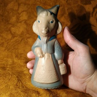 Vintage Rare Authentic Russian Rubber Toy - Nanny - goat - 6,  5 in - USSR Doll 2