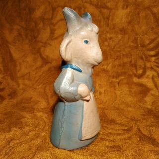 Vintage Rare Authentic Russian Rubber Toy - Nanny - goat - 6,  5 in - USSR Doll 4