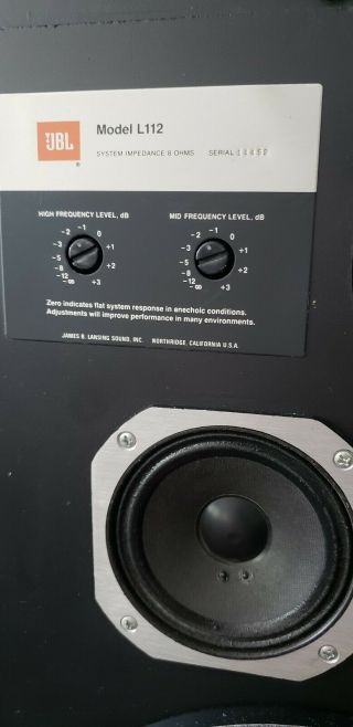 JBL L112 Vintage Speakers 9