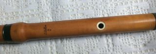 VINTAGE Bleszner (Pest) boxwood flute,  early 19th century 2