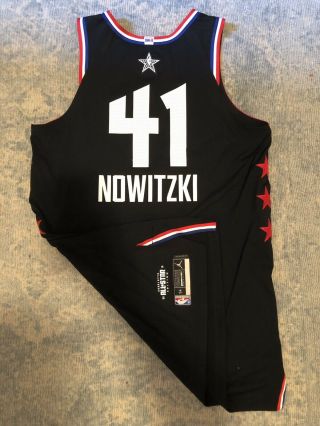 NBA All - Star 2019 Game - Issued Team Lebron,  Dirk Nowitzki Jersey Rare 2