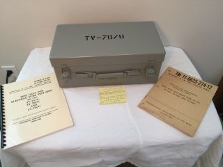 Vtg Re - Calibrated Tv - 7d/u Tube Tester With Manuals By Ecco Electronic Components