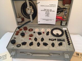 Vtg Re - calibrated TV - 7D/U Tube Tester with Manuals by Ecco Electronic Components 4