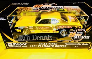 Nhra Akron Arlen Vanke 1:18 Vintage Drag Racing Pro Stock Plymouth Duster