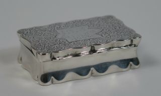 Victorian Solid Silver Gilt Washed Snuffbox,  T Beardmore,  Birmingham,  1900.
