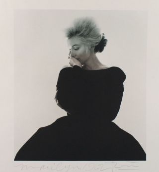 Large Vintage Hand - Signed Bert Stern Marilyn Monroe Dior Dress Lithograph Print 3