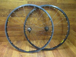 Vintage Mavic Crossmax Ceramic Rim Brake 100/135x9 Qr 8 9 10 Speed 26 " Wheel Set