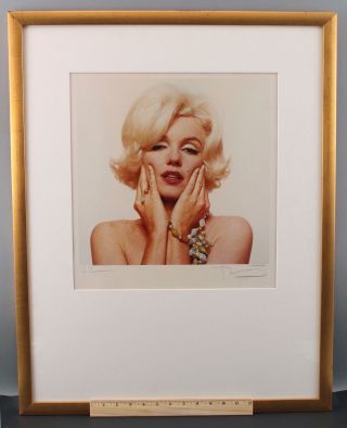Large Vintage 1994 Hand - Signed Bert Stern Marilyn Monroe Dye Coupler Print