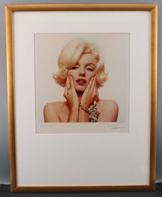 Large Vintage 1994 Hand - Signed Bert Stern Marilyn Monroe Dye Coupler Print 2