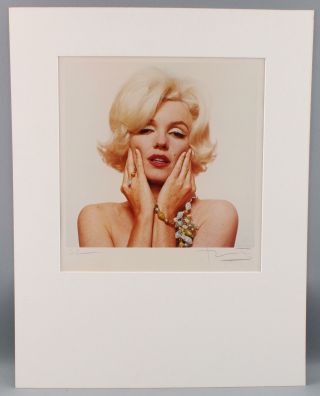 Large Vintage 1994 Hand - Signed Bert Stern Marilyn Monroe Dye Coupler Print 3