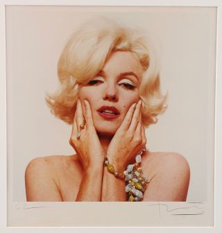 Large Vintage 1994 Hand - Signed Bert Stern Marilyn Monroe Dye Coupler Print 4