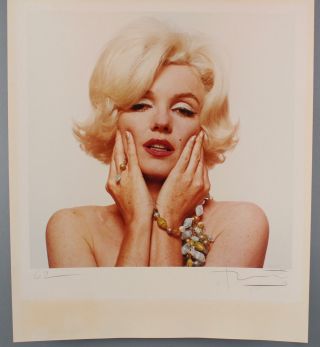 Large Vintage 1994 Hand - Signed Bert Stern Marilyn Monroe Dye Coupler Print 8