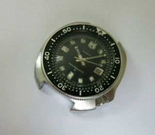 Rare Seiko 1970s (1974) Black Seiko 150 Divers Mens Wristwatch 6105 - 8110
