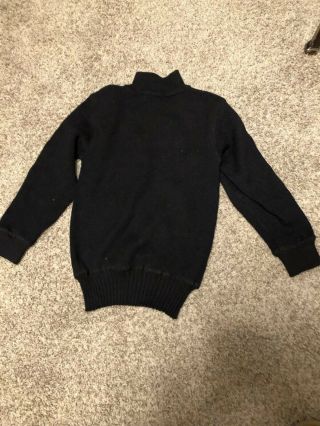 Wwii Usn Uniform Sweater Wool Rare With Tag Us Navy Is Navy Vintage