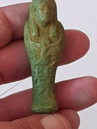 Extremely Rare Ancient Egyptian Shabti Detail.  13,  8 Gr.  62 Mm