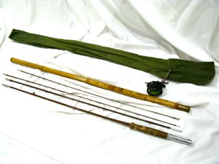 Winchester Kilde - Vintage Split Bamboo Fly Rod & Reel Most Complete Pristine