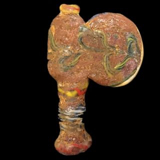 Rare Huge Phoenician Votive Glass Arrow Head Artefact 300bc Quality (2)