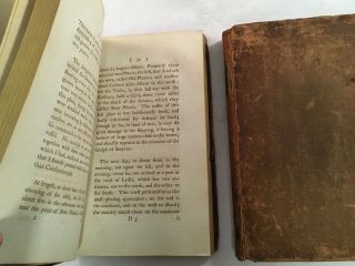 ANTIQUE LEATHER 2 VOL BOOK SET SERIES OF LETTERS WILLIAM FORDYCE LUSIGNAN 1788 4