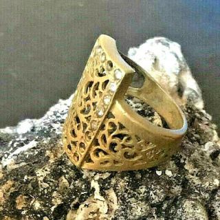 Wonderful Ancient Medieval Bronze Ring Artifact Museum Quality Very Stunning