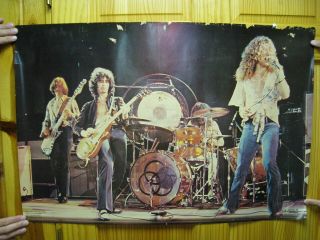 Led Zeppelin Poster Band Shot Vintage 70s