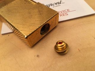 Very Rare Vintage ST Dupont Lighter Gold Plated Ligne 1 Made in France 7