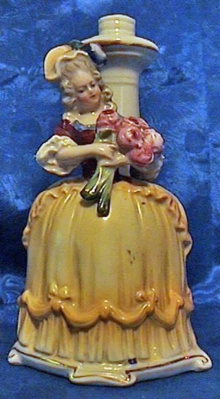 Vintage Germany 5293 Boudoir Figural Victorian Lady Lamp Base