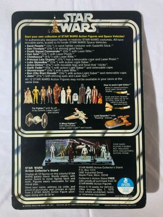 1978 Vintage Kenner Star Wars Unpunched 12 - Back B SW12B Han Solo Action Figure 4