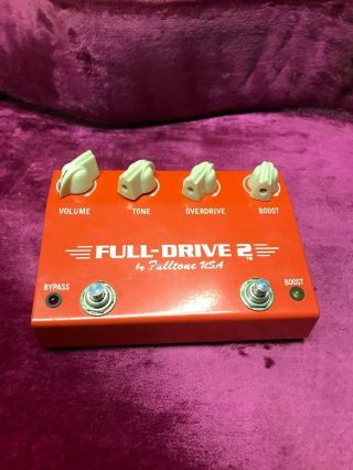 Fulltone Full - Drive 2 Vintage 1997 Signed 1330 Overdrive & Distortion Pedal