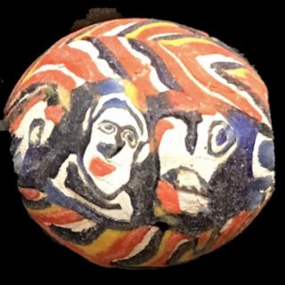 Very Rare Phoenician Face Bead 300bc Quality (large Size) (1)
