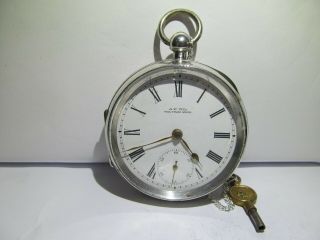 1898 18s Waltham Mass Pocket Watch Solid Silver And