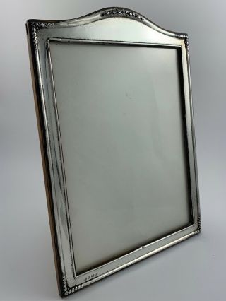 Antique George V Sterling Silver 8 " X6 " Photo Frame - Birmingham 1913