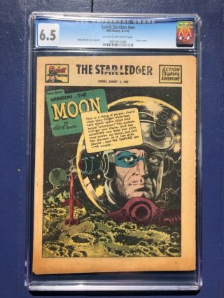 Spirit Section 8/3/52 Cgc 6.  5 Cr/ow Pages Extremely Rare Wally Wood Art