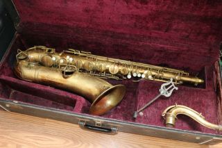 Vintage Zenith Tenor Saxophone And Case For Restoration Made In Usa