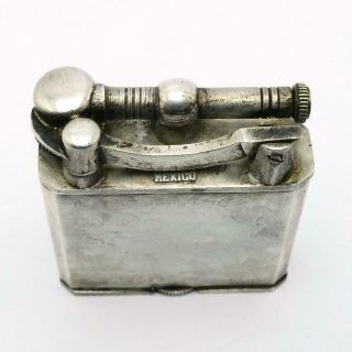 Vintage WELL MADE Mexican Sterling Silver Liftarm Lighter - & 56g 6