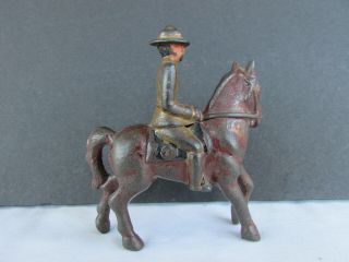 Vintage Manoil Barclay Holt WW1 Toy Soldier on Horse 2