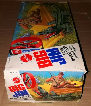 Vintage 70 ' s BIG JIM Mattel DEVIL RIVER TRIP Set MISB Store Stock Alligator 4